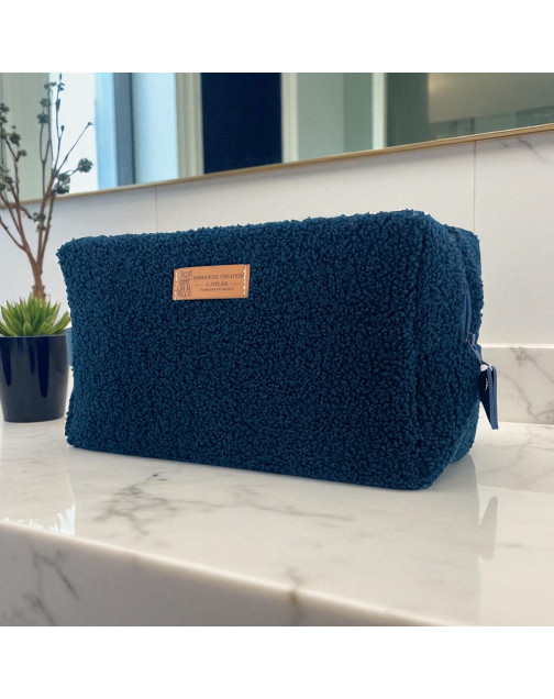 Trousse nomade M, "Bouclette" marine