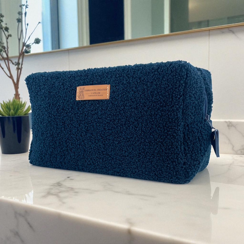 Trousse nomade M, "Bouclette" marine