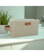 Trousse nomade M, "Bouclette" sable
