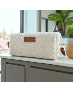 Trousse nomade S, "Bouclette" écru
