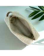 Trousse nomade S, "Bouclette" sable