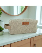 Trousse nomade S, "Bouclette" sable
