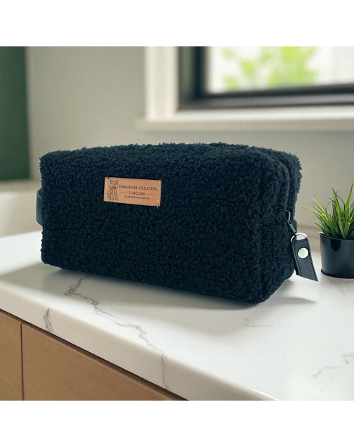 Trousse nomade S, "Bouclette" noir