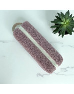 Trousse nomade S, "Bouclette" rose