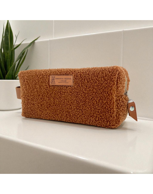 Trousse nomade S, "Bouclette" terra
