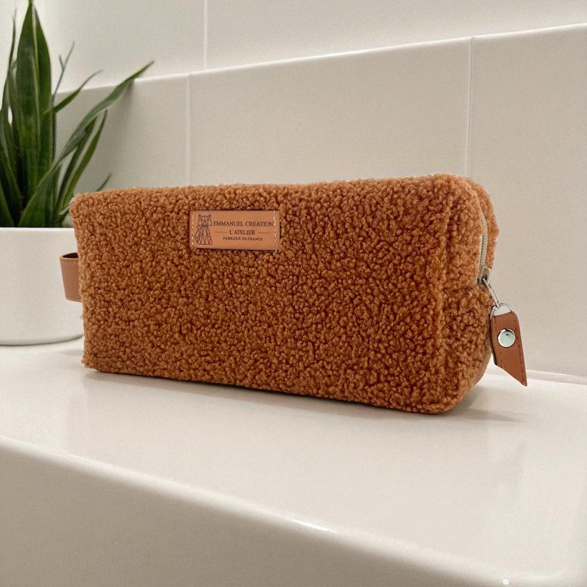Trousse nomade S, "Bouclette" terra