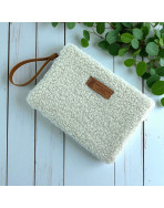 Pochette M, "Bouclette" écru