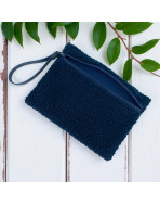 Pochette M, "Bouclette" marine