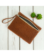 Pochette M, "Bouclette" terra
