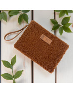 Pochette M, "Bouclette" terra