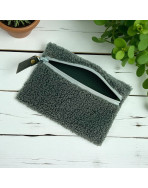 Pochette S, "Bouclette" kaki