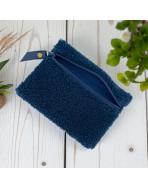 Pochette S, "Bouclette" marine
