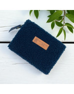 Pochette S, "Bouclette" marine