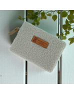 Pochette S, "Bouclette" sable