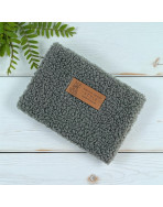 Pochette S, "Bouclette" taupe