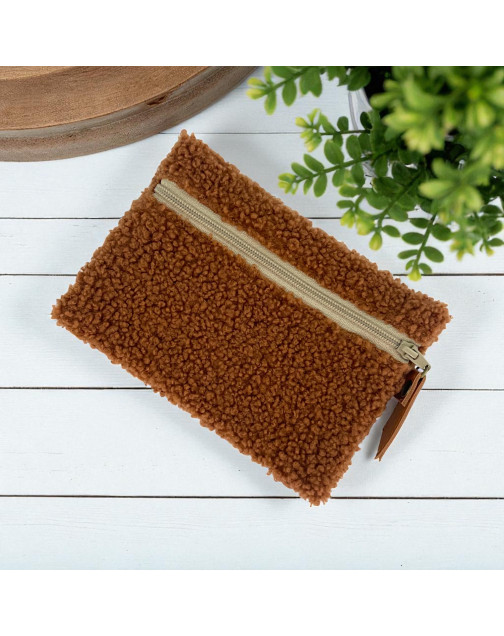 Pochette S, "Bouclette" terra
