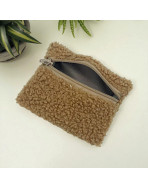 Pochette XS, "Bouclette" camel