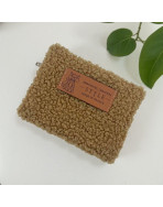 Pochette XS, "Bouclette" camel
