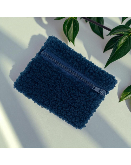 Pochette XS, "Bouclette" marine