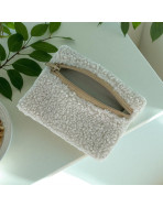 Pochette XS, "Bouclette" sable