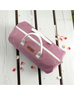 Sac polochon, "Escapades en amoureux" Brooklyn rose poudré