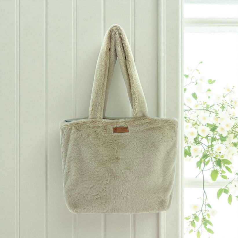 Sac cabas, "Fourrure" sable