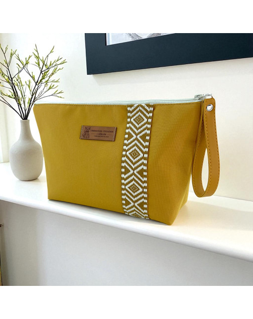 Trousse de voyage, "Alabama" moutarde