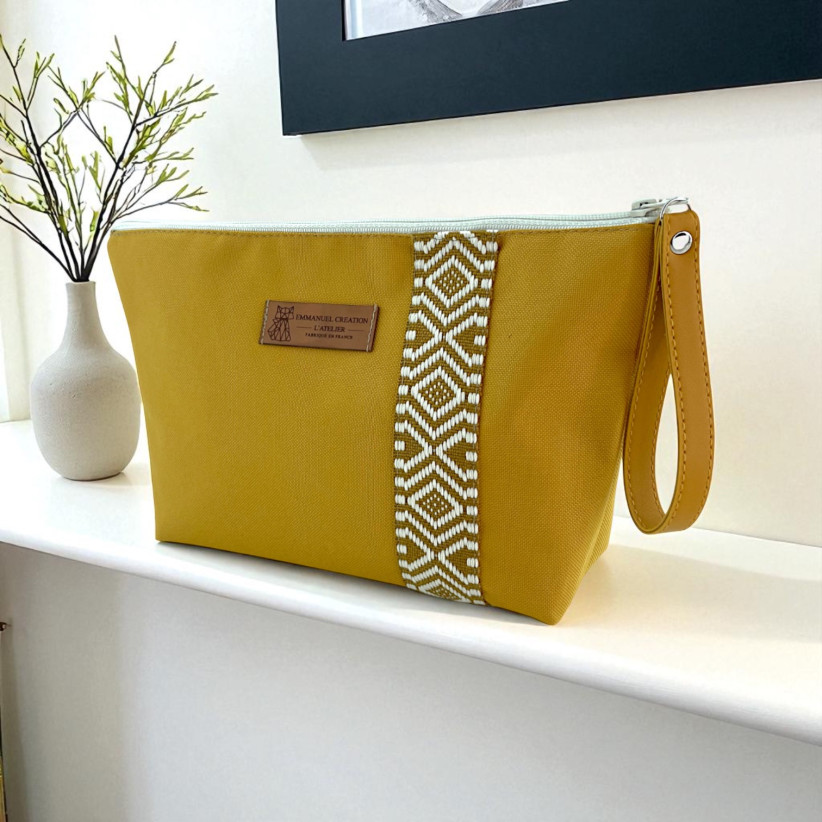 Trousse de voyage, "Alabama" moutarde