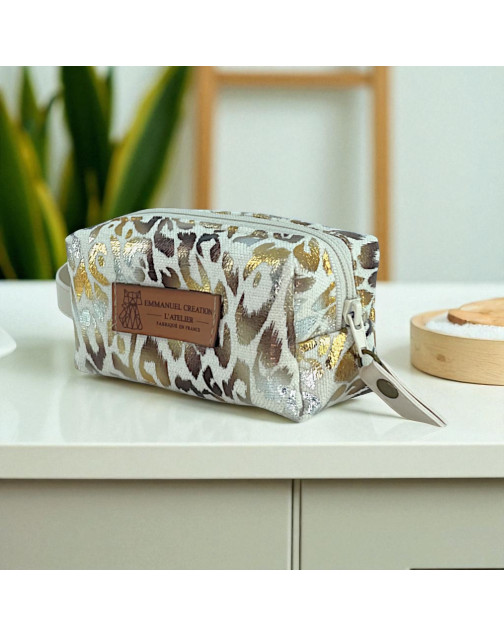 Trousse nomade XS, "Savannah" blanc