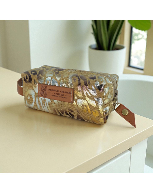 Trousse nomade XS, "Savannah" beige