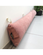 Bas de porte, "Velours côtelé" rose