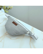 Sac banane, "Lurex" argent
