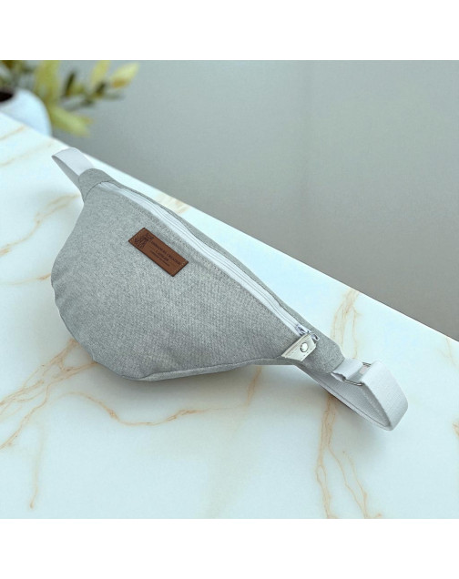 Sac banane, "Lurex" argent