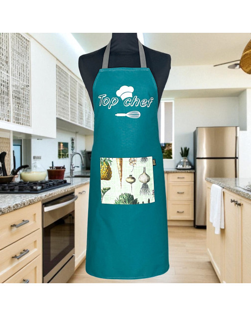 Tablier de cuisine, "Top Chef !" pétrole