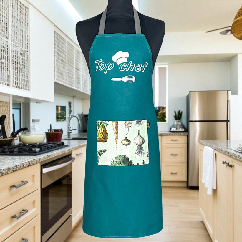 Tablier de cuisine, "Top Chef !" pétrole
