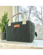 Sac isotherme Ice cube S, "Bouclette" kaki