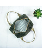 Sac isotherme Ice cube S, "Bouclette" kaki