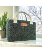 Sac isotherme Ice cube S, "Bouclette" kaki