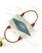 Sac isotherme Ice cube S, "Bouclette" écru