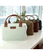 Sac isotherme Ice cube S, "Bouclette" camel