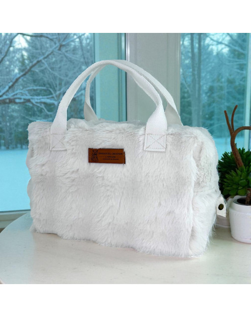 Sac isotherme Ice cube S, "Bubble" blanc