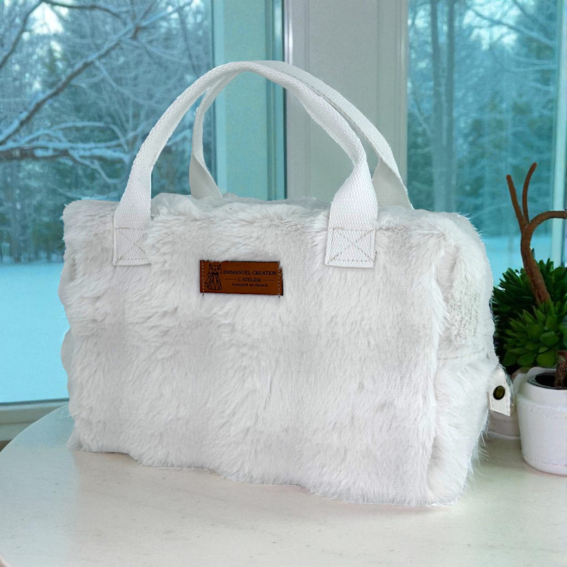 Sac isotherme Ice cube S, "Bubble" blanc