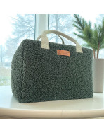 Sac isotherme Ice cube M, "Bouclette" kaki