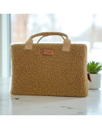 Sac isotherme Ice cube M, "Bouclette" camel