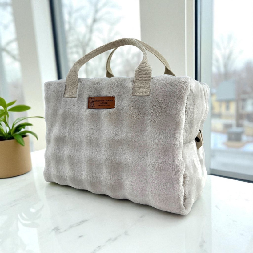 Sac isotherme Ice cube M, "Bubble" taupe