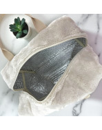 Sac isotherme Ice cube M, "Bubble" taupe