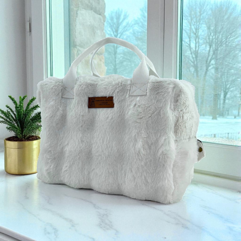 Sac isotherme ice cube M, "Bubble" blanc