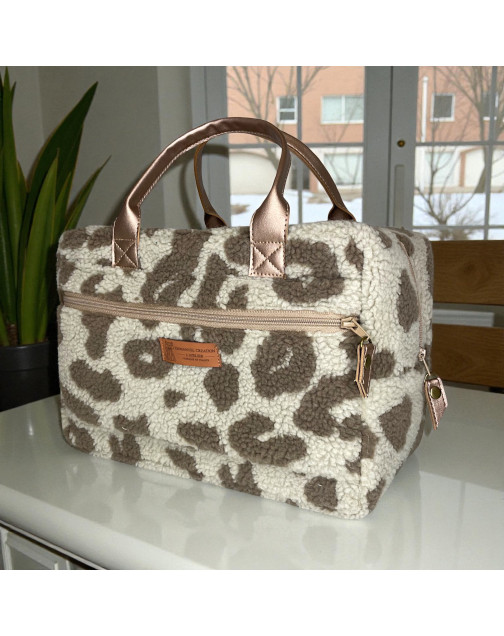 Vanity, "Bouclette léopard" taupe