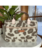 Vanity, "Bouclette léopard" taupe