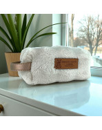 Trousse nomade XS, "Bubble" taupe